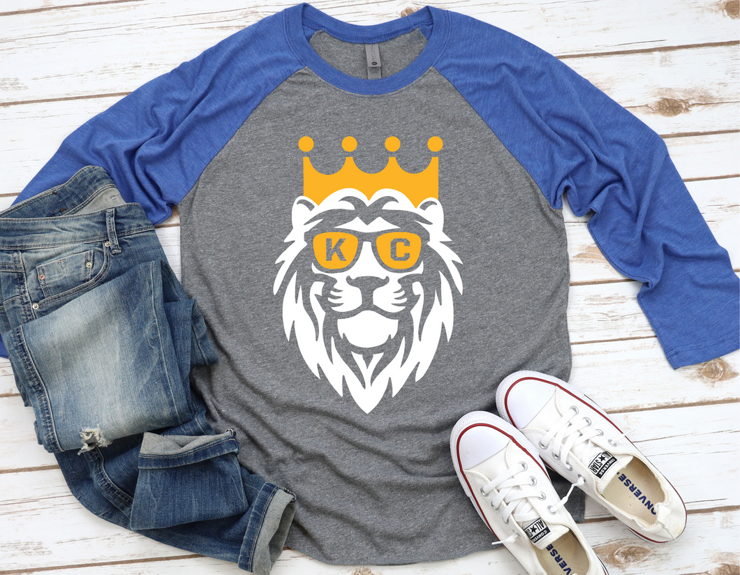 Kansas City Lion Three Quarter Sleeve Raglan