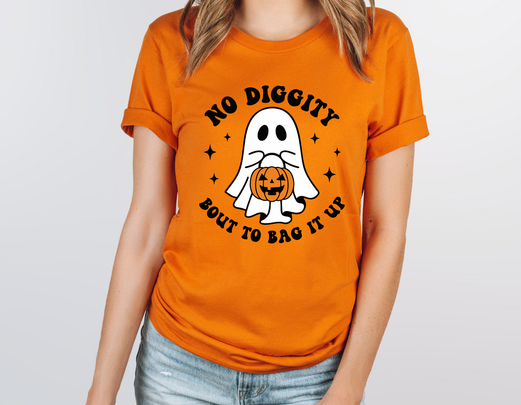 No Diggity Bout To Bag It Up Short Sleeve Tee