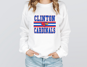 Clinton Cardinals Sweatshirt (White)