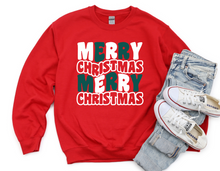 Load image into Gallery viewer, Merry Christmas Long Sleeve Tee (Youth) (Red)
