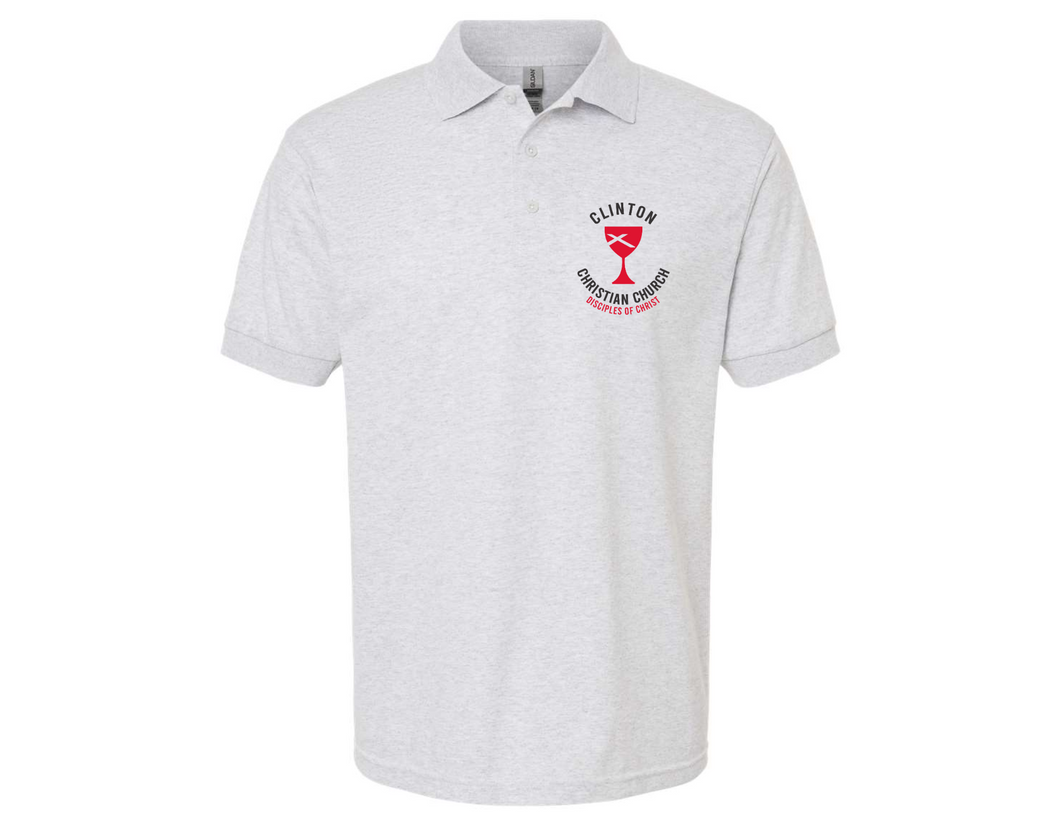 Clinton Christian Church Embroidered Short Sleeve Polo