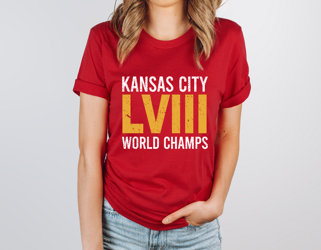 Kansas City LVIII World Champs Short Sleeve Tee